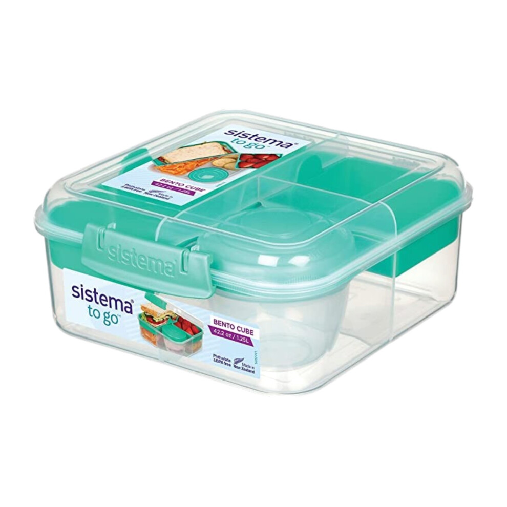 Sistema Bento Cube To Go Lunch Box Food Container 1.25L
