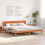 VidaXL vidaXL Bed Frame with Headboard Wax Brown 180 x 200 cm Solid Pine Wood 2