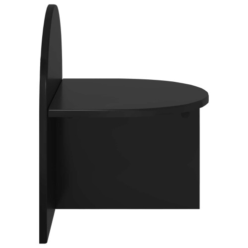 VidaXL vidaXL Bedside Table Black Oak 40 x 35.5 x 45.5 cm Engineered Wood 1