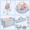 deAO Toys 6-in-1 Baby Doll Playset -Blue 2