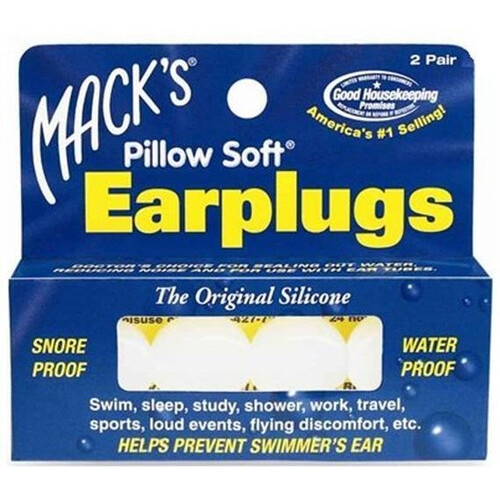 Macks Pillow Soft Ear Plugs White (2 Pairs) 1