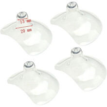 Small Nipple Shield, Incl Reuseable Storage Case; Retail, 4pk; Made by Maymom