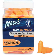 Mack's Ear Ammo Shooting Ear Plugs - Soft Foam, 44 Pair -Shooting Ear Protection