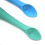 Baby Friendly Weaning & Teething Spoons (2 pack) - Food Grade Silicone Teether 2