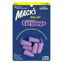Mack's Slim Fit Ear Plugs - 3 Pair (Purple)