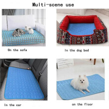 70*55cm Dog Cooling Blanket, Self-cooling Mat for Dogs And Cats, Cooling Mat for Dogs Made Of Ice Silk, Washable Cooling Mat Gray