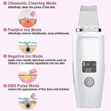 Comedones Extractor Deep Cleansing Skin Spatula Pore Cleaner Ultrasonic Facial Scrubber