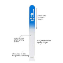 Baby Nail File by baby blue giraffe (Blue) The Original Glass Baby Nail File