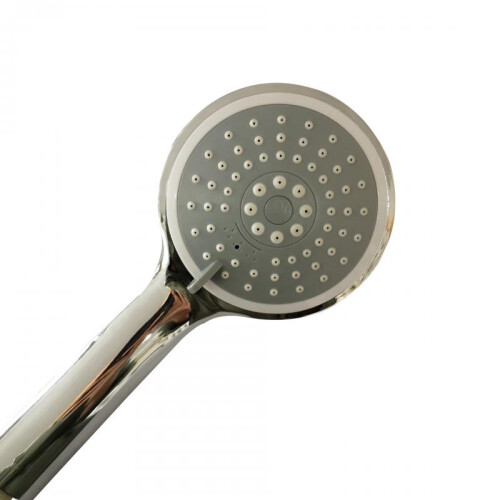 (Grey surface) Air Boost Handheld Shower Head High Pressure Rain Showerhead Electroplated Shower Nozzle 3-Pattern Adjustable Showerhead 2