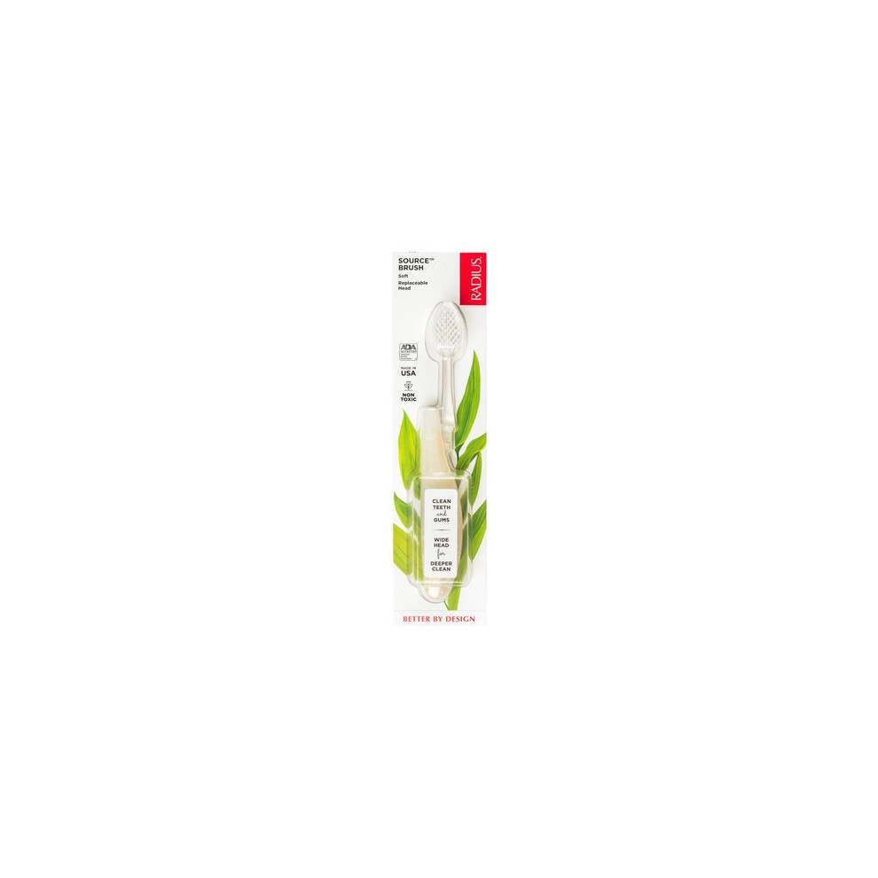 Radius Source Toothbrush with Soft Replaceable Head- Assorted Colours