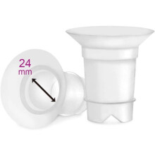 Maymom Flange Inserts 24 mm for Spectra 28 mm Hands Free Collection Cup. 2pc