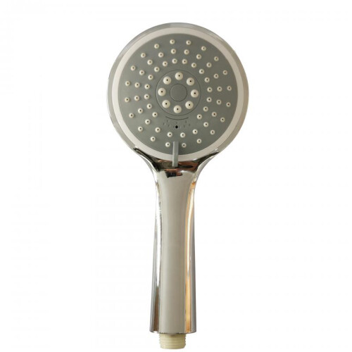 (Grey surface) Air Boost Handheld Shower Head High Pressure Rain Showerhead Electroplated Shower Nozzle 3-Pattern Adjustable Showerhead