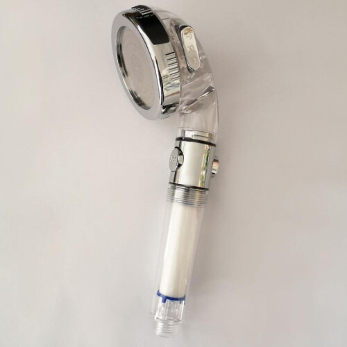 (005) Negative Ion Filter Handheld Shower Head One-Button Pause Modern Rain Shower SPA High Pressure Water Saving 1