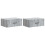 VidaXL vidaXL Wall-Mounted Bedside Cabinet 2 pcs Grey Sonoma Engineered Wood 1