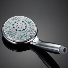 (Big Racket) 6-Inch Large Hole Handheld Shower Head, Non-Pressurized Direct Supply for Home Use