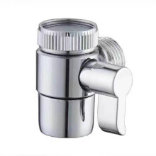 (Alloy electroplating) One In Two Out Diverter Valve Switch for Kitchen Faucet Shower Basin Cold Hot Water Splitter