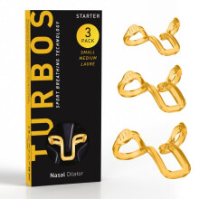 (Yellow) Mute Sleep Anti Snoring Nose Strips 3 Sizes Combo Pack, Nasal Breathing Strips for Better Sleep, Breathable Snoring Relief, 36 Count