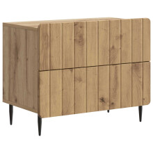 vidaXL Bedside Cabinet Artisan Oak 62 x 34.5 x 49.5 cm Engineered Wood