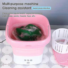 Folding Washing Machine for Clothes with Dryer Bucket Washing for Socks Underwear Mini Washing Machine with Drying Centrifuge