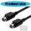 High Fidelitys 4Pin DIN-luidsprekerkabel voor-4 meter 4