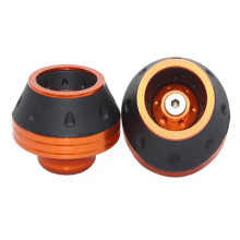 Aluminium Wheel Crash Protector Motorcycle Voorvork Frame-Oranje