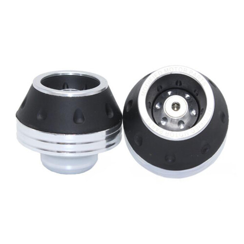 Front Fork Frame Sliders Falling Protection Crash Pad-Silver