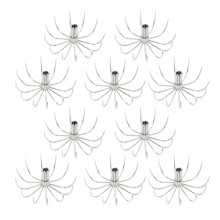 10Pcs Squid Hook Thick Stainsless Steels Barbed Umbrellas-28MM