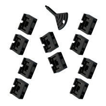 Protection d'interfaces USB haute durabilité, 10 pièces,-Noir