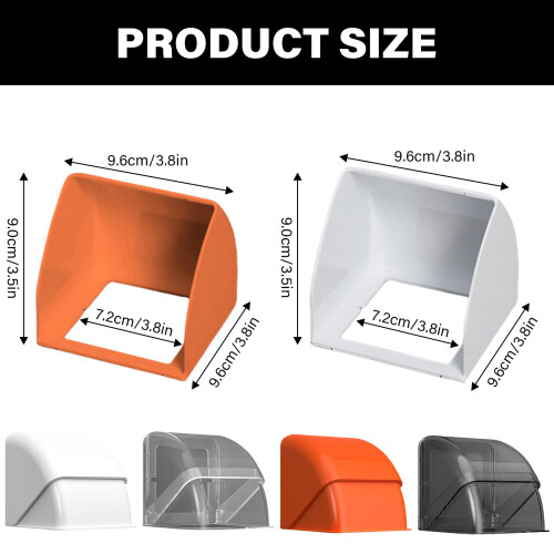 86 Type Socket Waterproof Box Splashes Guard-Transparent Black 2