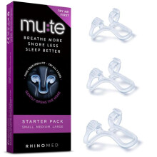 (Transparent) Mute Sleep Anti-Snoring Nasal Strips Breathable Snore Relief Night Use Improve Breathing Comfort Fit 30 Count