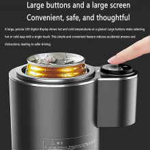 Smart Car Drink Cup with Base, Heating And Cooling, 060C Temperature Range, Moderate Capacity, for Travel And Work