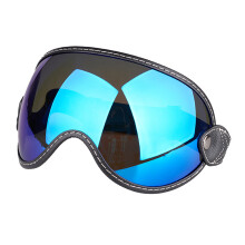 Motorrad-Rennbrille mit Wide Visions Bubble-Linse, die die-Blau