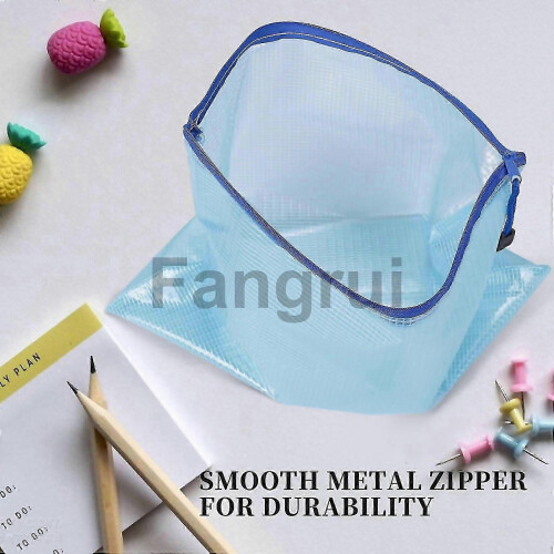 For 16pcs Mesh Zipper Pouch Document Baga4 Size for Office Supplies