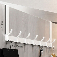Over The Door Hanger 14 Hooks Clothes Coat Jacket Rack Towel Holder Storage UK