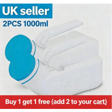 2PCS Male Urinal Bottle 1000ml Pee Bottles For Men Pee Containers for Elderly UK