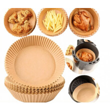 100/200pcs Disposable Non-Stick Air Fryer Steamer Paper Liner Parchment Baking