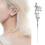 Boucles d'oreilles en diamant étoile et lune-argent 6