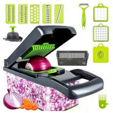 Kitchen 16 in 1 Food Vegetable Cutter Salad Fruit Peeler Slicer Dicer Chopper UK