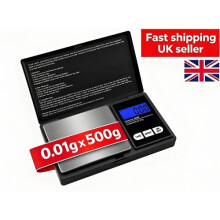 Digital Scales 0.01g 500g Grams Jewellery Gold Weighing Mini Pocket Electronic