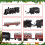 deAO Toys Deluxe Edition Steam Train Set - Black 2