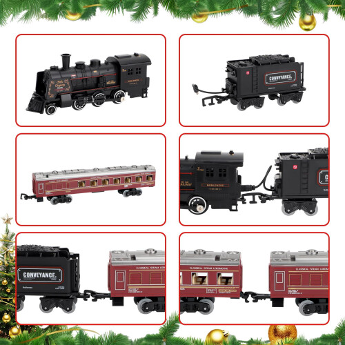 deAO Toys Deluxe Edition Steam Train Set - Black 1