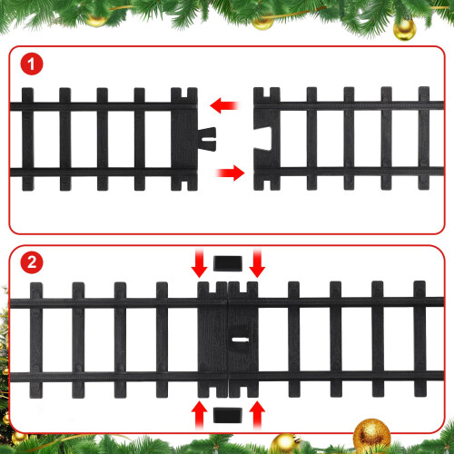 deAO Toys Deluxe Edition Steam Train Set - Black 2