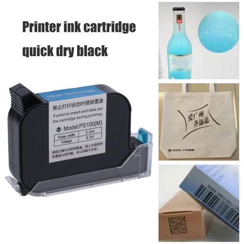 PS100(M) Schwarze Tintenpatrone für Handdrucker, schnell 1