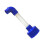 Clear Plastic Cooling Condensate Line Cleaning Attachment-Blue 1
