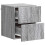 VidaXL vidaXL Wall-Mounted Bedside Cabinet 2 pcs Grey Sonoma 3
