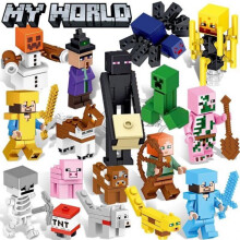 (Big sword building blocks (gift box)) Minecraft The Dark Battle Building Blocks Educational Toy World Minifigure Set
