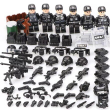 TBS Special Forces Police Building Blocks Alpha Team Military Minifigures DIY Assembly Toy Sea Air Land
