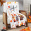 Fall Leaves Throw Blanket Orange 60x50 inches 2