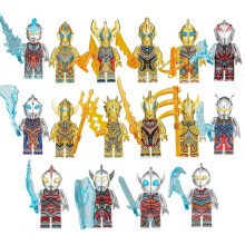 (Aotman 16 models) Gold Optimus Prime Minifigure Building Blocks Toy Assembly Puzzle Blind Bag Crystal 16 Styles