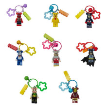 (Not two) Cute Spider-Man Hero Building Block Keychain Pendant Toy for Kids Ins Fashion Accessory